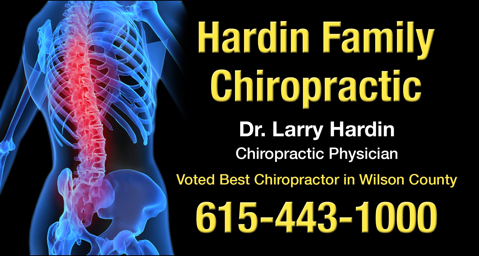 Hardin Family Chiropractic - Voted Best Chiropractor in Wilson County